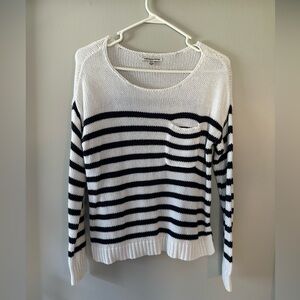 American eagle navy striped sweater